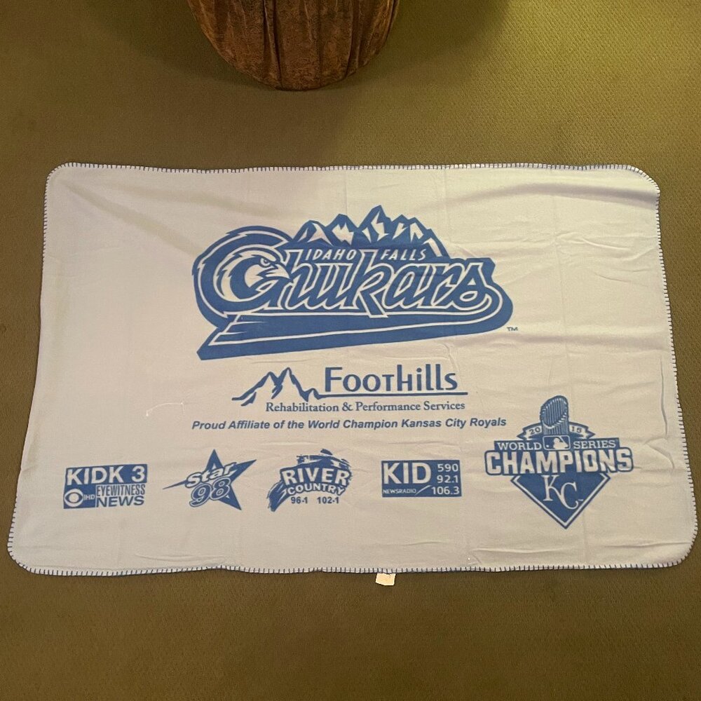 Idaho Falls Chukars Baseball Team 2015 Commemorative Championship Blanket 60x40